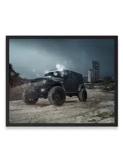 Постер, плакат, Машина wrangler jeep w 40х50