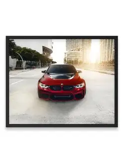 Постер, Плакат, Бумер red bmw 40х50