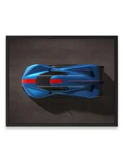 Плакат, Машина pininfarina h2 speed top view 40х50