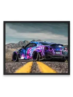 Постер 40x50, Ниссан nissan gtr