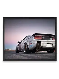 Плакат 40х50, Ниссан nissan 300zx twin exhaust