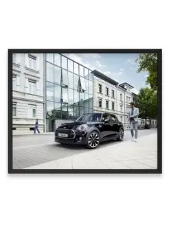 Постер в комнату, Машина mini cooper blackfriars 40х50