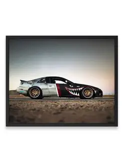 Постер, плакат, Ниссан nissan 300zx wallpa 40х50