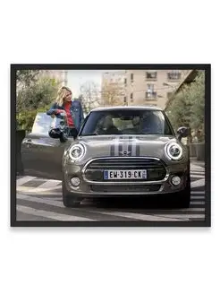 Плакат, Машина mini cooper heddon street 40х50