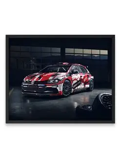 Постер 40х50, Машина vw polo gti r5