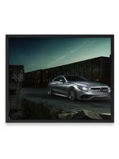 Плакат 40x50, Мерседес mercedes benz s63 lux