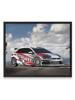 Плакат 40x50, Фольксваген volkswagen polo gti r5