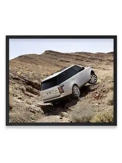 Плакат 40х50, Машина range rover offroading 2