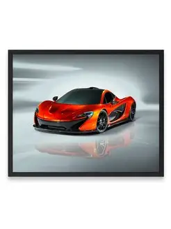 Постер 40х50, Макларен volcano orange mclaren p1