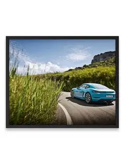 Плакат 40x50, Порше porsche cayman w