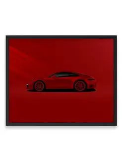 Постер 40x50, Порше porsche 911 carrera 4s illustration