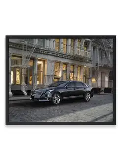 Постер интерьерный, Машина new cadillac 40х50