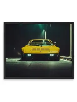 Постер 40x50, Мазда mazda rx7 yellow