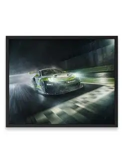 Постер, Порше porsche 911 gt3 r 40х50