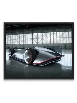 Постер, Мерседес mercedes benz vision eq silver arrow car