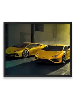 Постер, Ламборгини new lamborghini huracan evo rwd 40х50