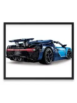 Постер 40x50, Бугатти lego bugatti chiron sport car