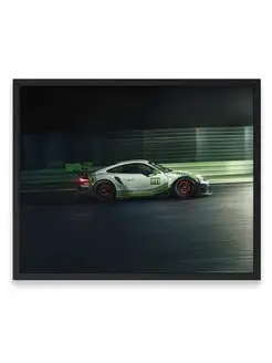 Плакат, Порше porsche 911 gt3 r 40х50