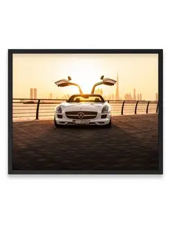 Плакат 40х50, Мерседес mercedes benz sls amg sports car