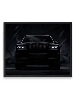 Постер, Роллс ройс rolls royce cullinan black badge 40х50