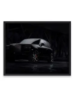 Постер, Роллс ройс rolls royce cullinan black badge 40х50