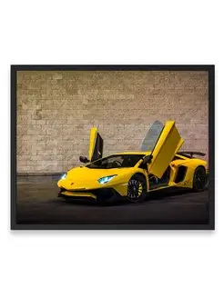 Плакат, Ламборгини lamborghini aventador 40х50