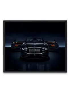 Постер, Роллс ройс rolls royce dawn black badge 40х50