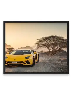 Постер 40x50, Ламборгини lamborghini aventador