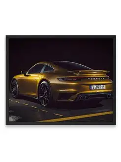 Плакат 40x50, Порше porsche 911 turbo s