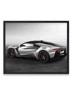 Постер 40х50, Машина lykan hypersport fenyr