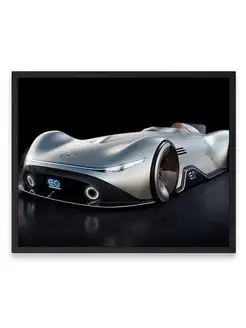 Плакат 40x50, Мерседес mercedes benz eq silver arrow