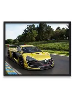 Постер, плакат 40х50, Машина renault sports rs