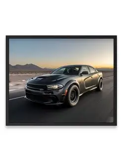 Постер 40x50, Додж dodge charger awd twin turbo carbon