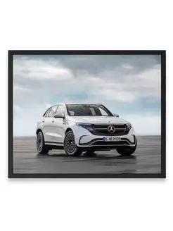 Плакат, Мерседес mercedes benz eqc 40х50