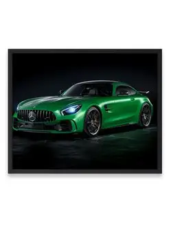 Постер, Мерседес mercedes benz amg gtr 40х50