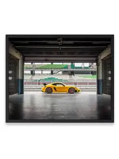 Постер интерьерный, Порше porsche 718 cayman gt4 rs 40х50