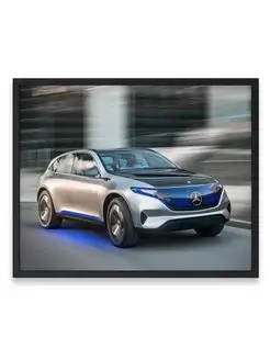 Постер 40x50, Мерседес mercedes benz eq electric car