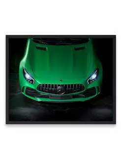 Постер 40x50, Мерседес mercedes benz amg gtr