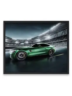 Постер 40х50, Мерседес mercedes amg gt r cgi