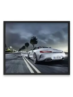 Постер, плакат, Мерседес mercedes amg gt c roadster 40х50