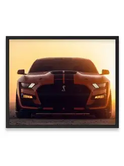 Постер интерьерный, Форд ford mustang shelby gt500 40х50