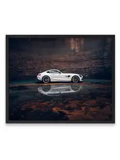 Постер 40x50, Мерседес mercedes amg gtr coupe