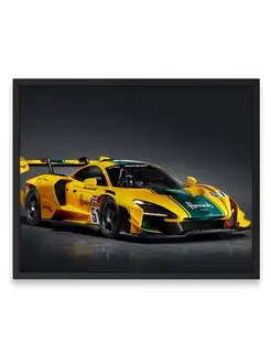 Постер, Макларен mclaren senna gtr lm 825 harrods car 40х50