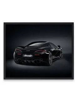 Постер, Макларен mclaren 570gt mso black collection 40х50