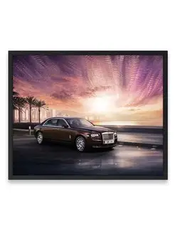 Постер, Плакат, Роллс ройс rolls royce ghost series 2 40х50