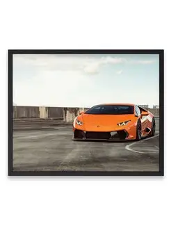 Плакат 40х50, Ламборгини orange lamborghini huracan