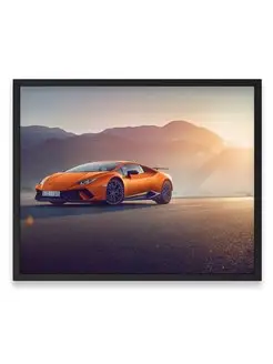 Плакат 40x50, Ламборгини orange lamborghini huracan