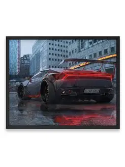 Постер 40х50, Ламборгини lamborghini huracan digital art