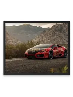 Плакат, Ламборгини lamborghini huracan red 40х50