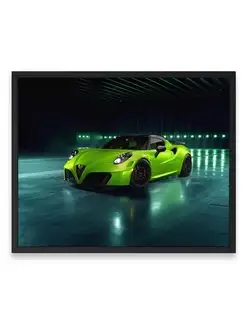 Плакат 40x50, Машина pogea racing centurion green arrow